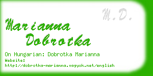 marianna dobrotka business card